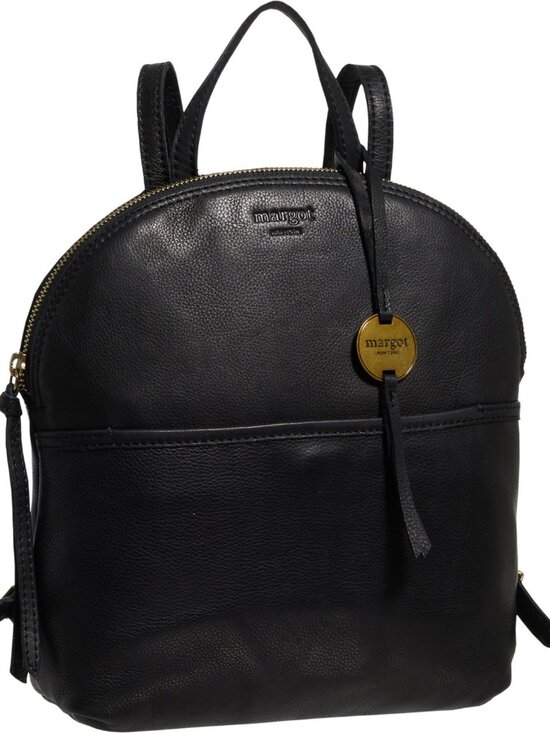 Margot New York Camille Backpack Bag Black Leather Used main image 4